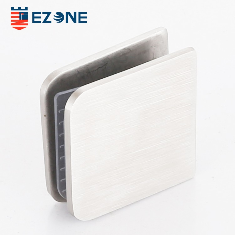 Glass Connector Fix clip 0° single hole ECN-1071S