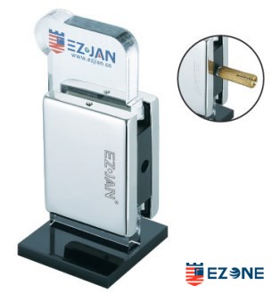 Connector for 2 glass panels with screw EPF-715